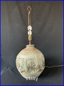 Rare Jean Hazen Mid Century Studio Pottery Lamp