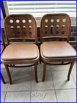 Rare Josef Hoffmann #6010 Side Chairs Bauhaus Mid Century Modern Vintage READ Rare Josef Hoffmann #6010 Side Chairs Bauhaus Mid Century Modern Vintage READ