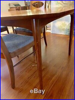 Rare Kent Coffey Perspecta Dining Table Mid Century Leaf Walnut Wood Vintage 60s