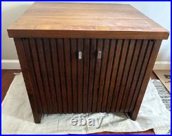 Rare Lane Tower Suite Series Mid-Century Modern Side Table / Record Cabinet