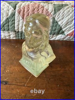 Rare Large + Heavy Lusterock Mid Century Modern Lucite Jesus Bust Acrylic MCM