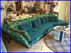 Rare Large Mid Century Modern Sofa Couch