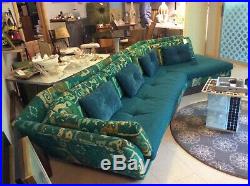Rare Large Mid Century Modern Sofa Couch