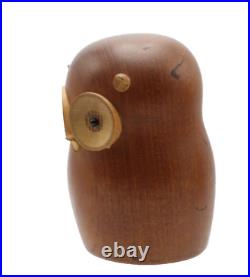 Rare Laurids Lonborg Danish Modern Teak Owl MID Century Modern Bojesen Figurine