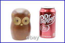 Rare Laurids Lonborg Danish Modern Teak Owl MID Century Modern Bojesen Figurine