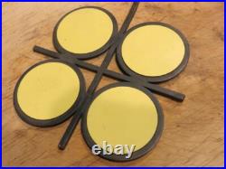 Rare Laurids Lonborg Danish Modern Trivet Yellow Teak Handle Mid Century Modern