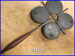 Rare Laurids Lonborg Danish Modern Trivet Yellow Teak Handle Mid Century Modern