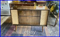 Rare Loewe Opta Mid Century Modern Stereo Console Made In Germany 32x41