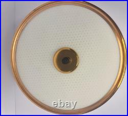 Rare Lot of 3 Vintage Globe Copper Semi -Flush Mount Lights Mid-Century Atomic