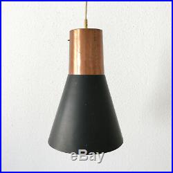Rare & Lovely MID CENTURY MODERN Copper HANGING LAMP Ceiling PENDANT LIGHT 1950s