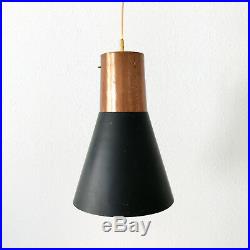 Rare & Lovely MID CENTURY MODERN Copper HANGING LAMP Ceiling PENDANT LIGHT 1950s