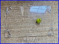 Rare Lucite Acrylic Desk Blotter Pad Matt Office Accessory Mid Century Modern