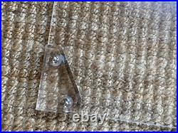 Rare Lucite Acrylic Desk Blotter Pad Matt Office Accessory Mid Century Modern