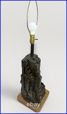 Rare MCM 1968 Sheldon Rose AlphaSculpt 17 Sculpture Typeset Mid Century Lamp