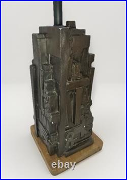 Rare MCM 1968 Sheldon Rose AlphaSculpt 17 Sculpture Typeset Mid Century Lamp