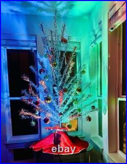 Rare MCM 6 1/2' Fairyland Aluminum Tinsel Christmas Tree Complete With Box