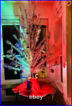 Rare MCM 6 1/2' Fairyland Aluminum Tinsel Christmas Tree Complete With Box