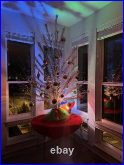 Rare MCM 6 1/2' Fairyland Aluminum Tinsel Christmas Tree Complete With Box