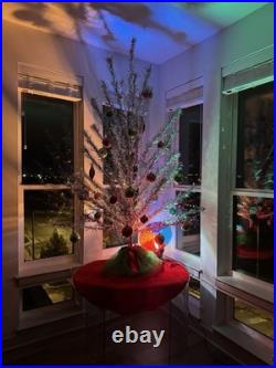 Rare MCM 6 1/2' Fairyland Aluminum Tinsel Christmas Tree Complete With Box