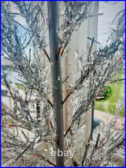 Rare MCM 6 1/2' Fairyland Aluminum Tinsel Christmas Tree Complete With Box