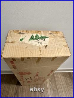Rare MCM 6 1/2' Fairyland Aluminum Tinsel Christmas Tree Complete With Box
