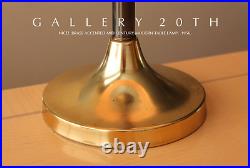 Rare! MCM Brass Table Lamp! Gold Vtg 50's 60's Atomic Light MID Century Modern