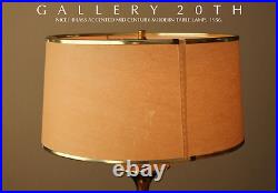 Rare! MCM Brass Table Lamp! Gold Vtg 50's 60's Atomic Light MID Century Modern