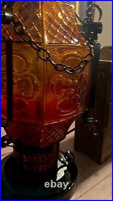 Rare MCM Gothic Ambre Table Lamp