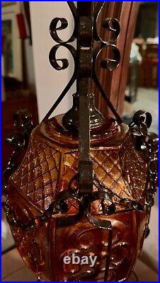 Rare MCM Gothic Ambre Table Lamp