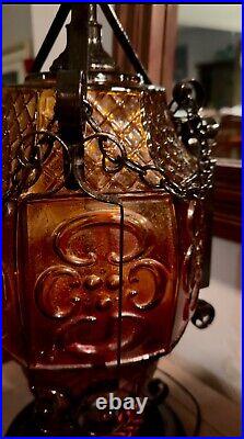 Rare MCM Gothic Ambre Table Lamp