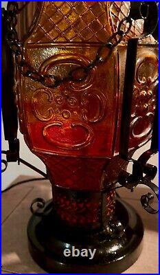 Rare MCM Gothic Ambre Table Lamp