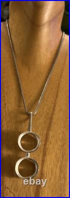 Rare MCM MID CENTURY Modern NE Niels Erik From Sterling Silver Pendant Necklace Rare MCM MID CENTURY Modern NE Niels Erik From Sterling Silver Pendant Necklace