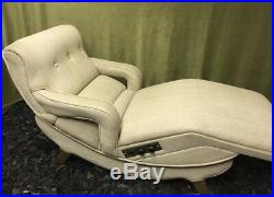 Rare MCM MID Century Modern Electric Heated Recliner Chaise Lounge Chair Sofa