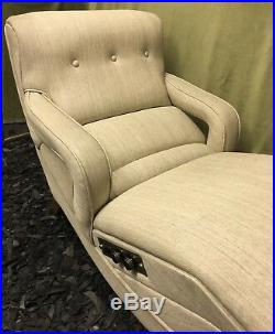 Rare MCM MID Century Modern Electric Heated Recliner Chaise Lounge Chair Sofa