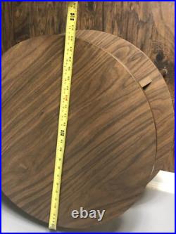 Rare MCM Mid Century Modern 2-Tier Round End Night Plant Table Formica Finish