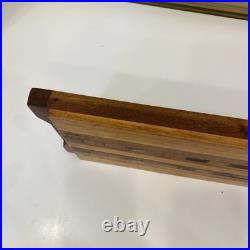 Rare MCM Mid Century Modern DANISH Wood Tile Design Inlay 1960s Tray 19 X 7 X 1