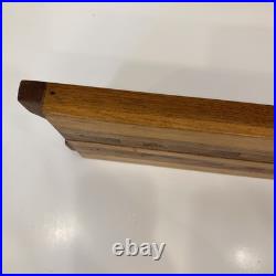 Rare MCM Mid Century Modern DANISH Wood Tile Design Inlay 1960s Tray 19 X 7 X 1