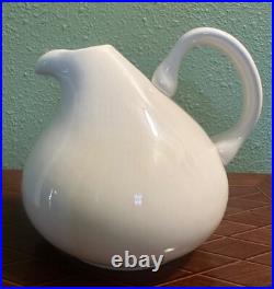 Rare MCM Russel Wright American Modern Steubenville China White Carafe Rare MCM Russel Wright American Modern Steubenville China White Carafe