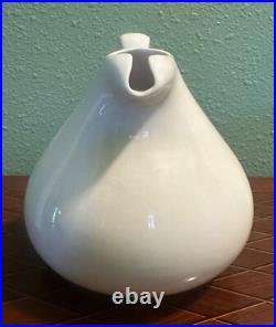 Rare MCM Russel Wright American Modern Steubenville China White Carafe Rare MCM Russel Wright American Modern Steubenville China White Carafe