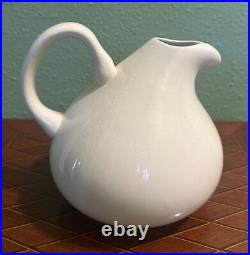 Rare MCM Russel Wright American Modern Steubenville China White Carafe Rare MCM Russel Wright American Modern Steubenville China White Carafe