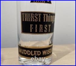 Rare MCM Vintage 60s Georges Briard Muddled Wisdom Owl Highball Glasses Set Of 5