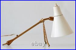 Rare MID CENTURY Articulated TABLE or WALL LAMP by GIUSEPPE OSTUNI for OLUCE