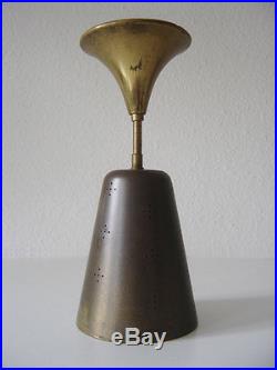 Rare MID CENTURY MODERN Brass CEILING LAMP Pendant Light PAAVO TYNELL 1950s
