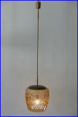 Rare MID CENTURY MODERN Hanging Light PENDANT LAMP by RUPERT NIKOLL, AUSTRIA