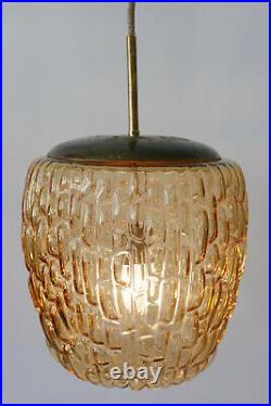 Rare MID CENTURY MODERN Hanging Light PENDANT LAMP by RUPERT NIKOLL, AUSTRIA