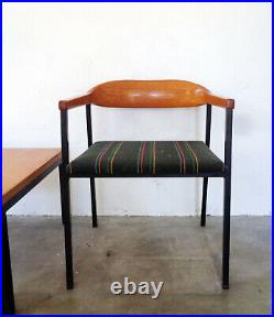 Rare MID CENTURY MODERN table 2 chairs STENDIG asko Päällistys FINLAND