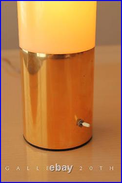 Rare! MID Century Modern Atomic Cylinder Lamp! Sputnik Panton 60s Vtg Brass Desk