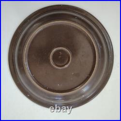 Rare MID Century Modern Edith Heath Ceramics Sausalito Brown Orange Plate Mojave