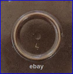 Rare MID Century Modern Edith Heath Ceramics Sausalito Brown Orange Plate Mojave