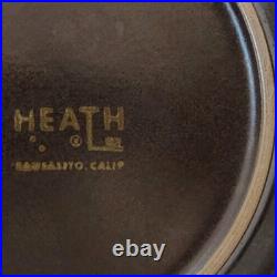 Rare MID Century Modern Edith Heath Ceramics Sausalito Brown Orange Plate Mojave